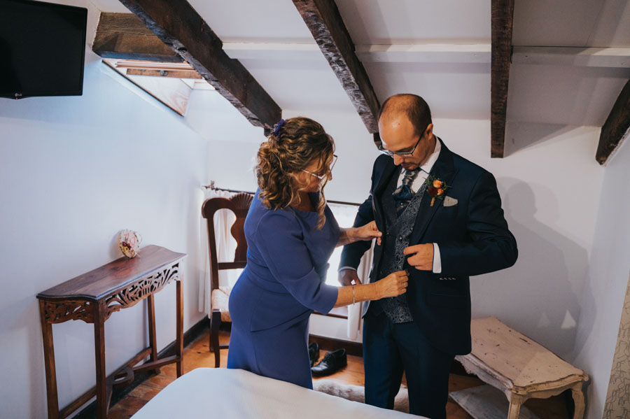 Boda en Posada Santa Ana en Suances. Bodas Cantabria.